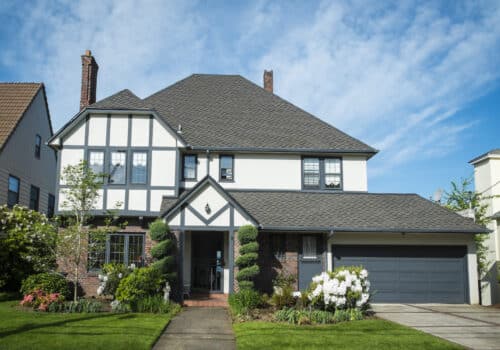 grey windows in house