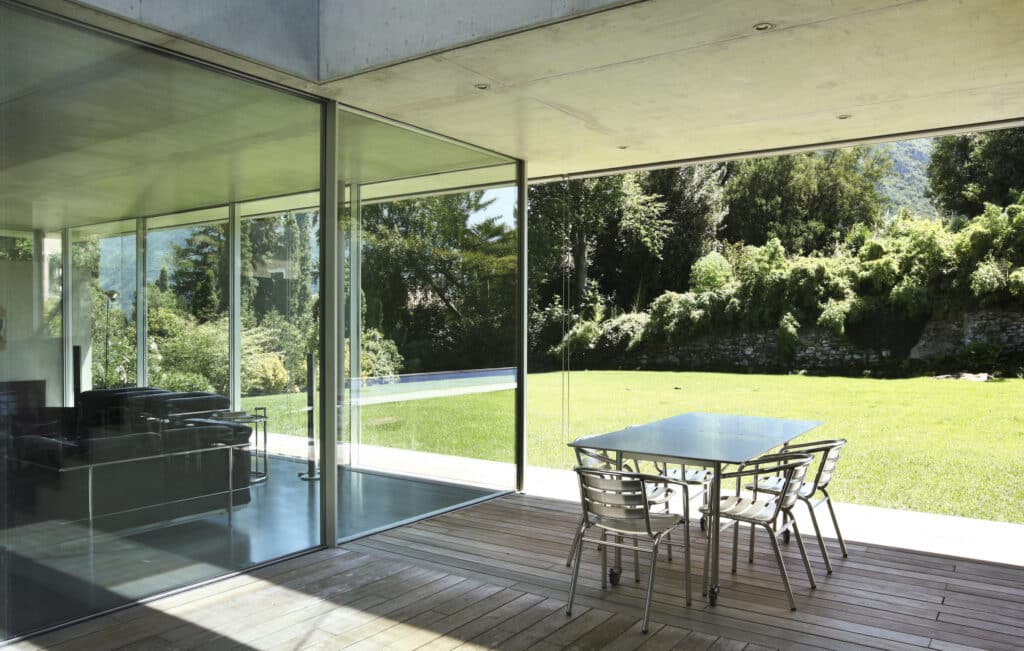 slim corner sliding doors